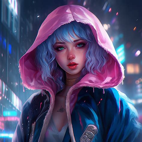 AICG赛博朋克机械猫小众高清头像图片