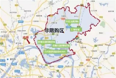 武汉限购区域2019地图,武汉市区域_大山谷图库