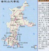 普陀山地图图片