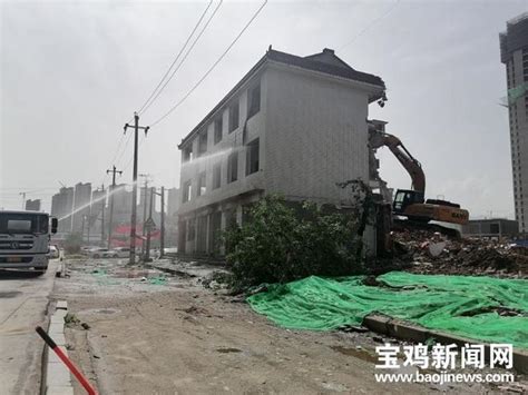 宝鸡高新区：渭滨大道上最后一处占道建筑物被拆除|宝鸡|群众|高铁_新浪新闻