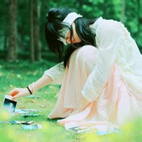 蒙眼头像非主流女生
