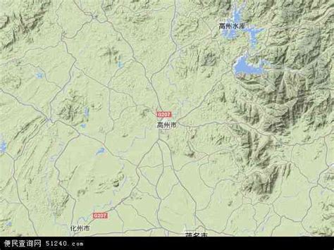 高州市地图 - 高州市卫星地图 - 高州市高清航拍地图 - 便民查询网地图