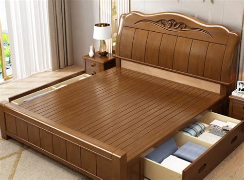 北欧全实木床现代简约白色主卧1.8米双人床经济型婚床1.5米单人床-淘宝网