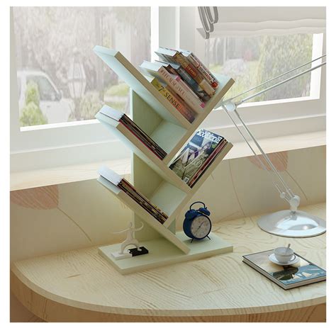 学生用家用书架简易办公室树形架置物架书房卧室桌上小书架-阿里巴巴