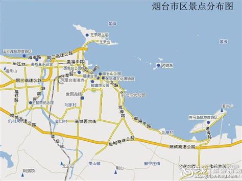 烟台旅游地图图片