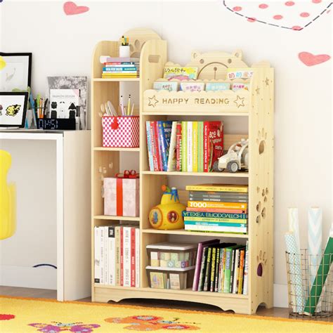 旋转书架儿童绘本架简易家用省空间简约落地学生创意置物收纳书柜-阿里巴巴
