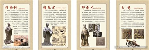 中国古代四大发明设计图__展板模板_广告设计_设计图库_昵图网nipic.com