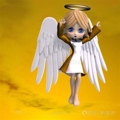 带翅膀女天使头像图片 带翅膀的天使头像图片可爱(4)_配图网