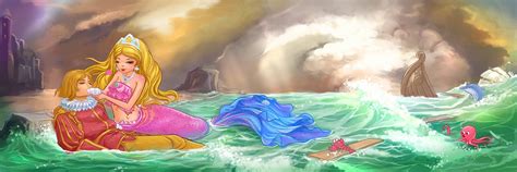 童话故事简笔画 神秘海底世界里的美人鱼公主，涂上漂亮的颜色吧|小美人鱼|美人鱼|童话故事_新浪新闻