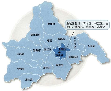 成都市行政区划图图片