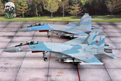 HM的SU-35战机模型目前出了4款涂装_新浪新闻