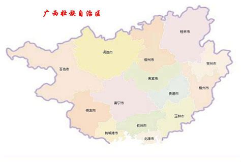 中国广西壮族自治区地图矢量素材图片免费下载_PNG素材_编号1xrikd6rw_图精灵