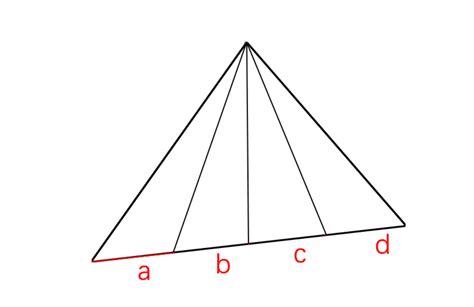 将一个任意的三角形分成面积相等的四份，你有几种方法（画出并说明）-百度经验