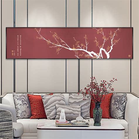 新中式客厅山水装饰画现代简约大气三联画软装沙发背景墙画挂壁画-国画书法-2021美间（软装设计采购助手）