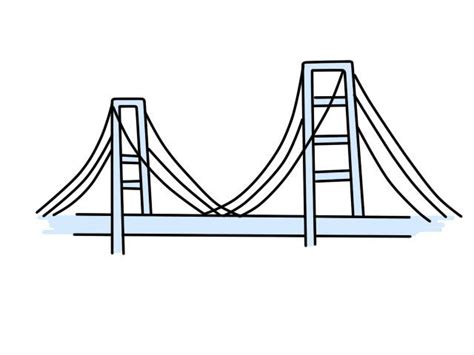 怎样画一座桥简笔画(怎么画一座桥简笔画) | 抖兔教育