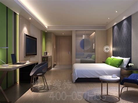 杭州商务酒店装修案例，精美雅致、高端自然 - 博妍装饰