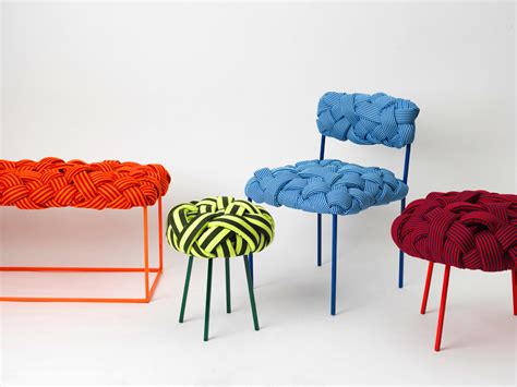 Humberto Damata:独特的彩色条纹编织椅 - 设计之家