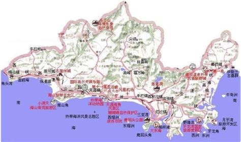 三亚市行政区划地图：三亚共辖4个市辖区分别是哪些？