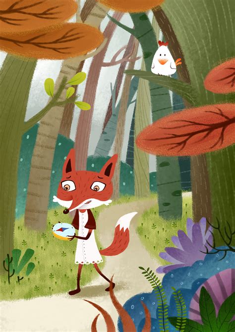 奔跑的小狐狸|插画|儿童插画|奔跑安妮 - 原创作品 - 站酷 (ZCOOL)