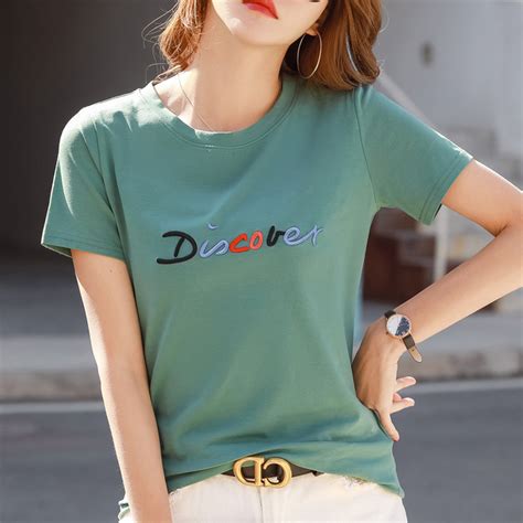 夏季韩版宽松短袖T恤女韩版新款bf风大码上衣情侣打底衫一件代发-阿里巴巴