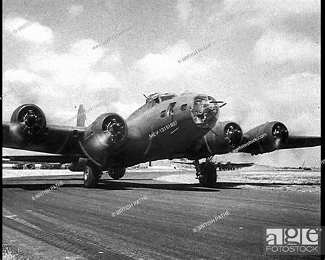 American Liberator Bombers Taxiing For Take Off For A Bombing Raid ...