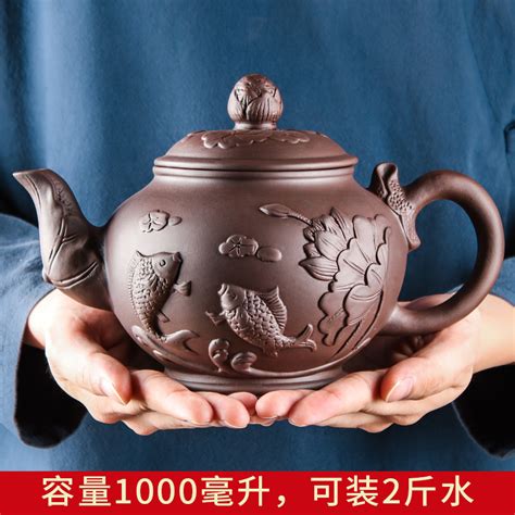 对嘴喝茶壶 宜兴原矿紫砂壶大容量大号泡茶壶茶具套装家用紫泥清-淘宝网