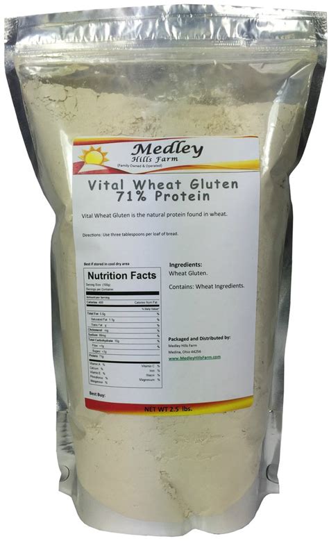 Buy Medley Hills Farm Vital Wheat Gluten 71% Protein - Vegan - Non GMO ...