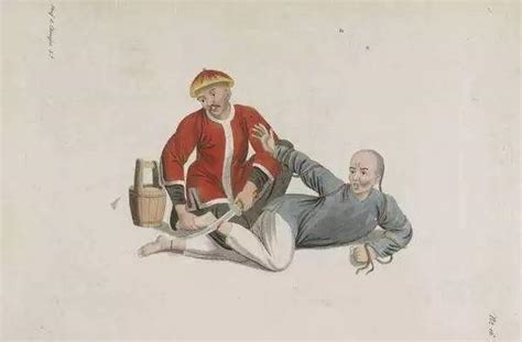 1825年外国人手绘满清十大酷刑图|酷刑|棍刑|断椎_新浪新闻
