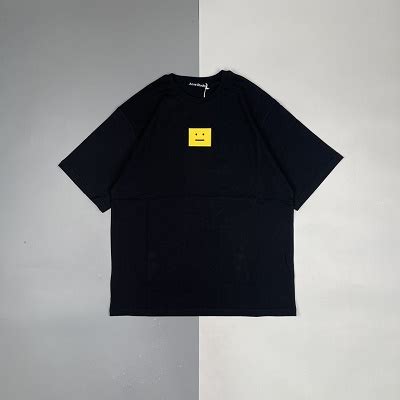 Acne Studios 23ss 黄方块笑脸刺绣短袖-GDF档口-潮流干货