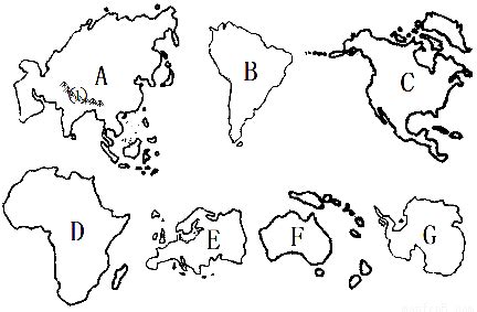 各大洲轮廓图图片