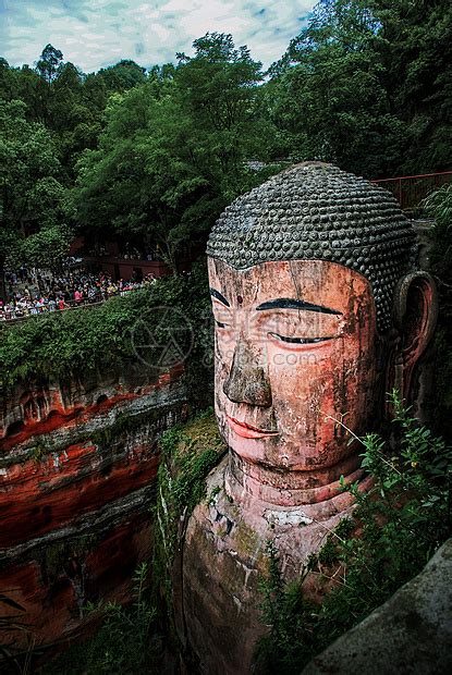 四川乐山地标乐山大佛高清图片下载-正版图片501801474-摄图网