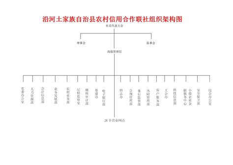 沿河土家族自治县农村信用合作联社组织架构图