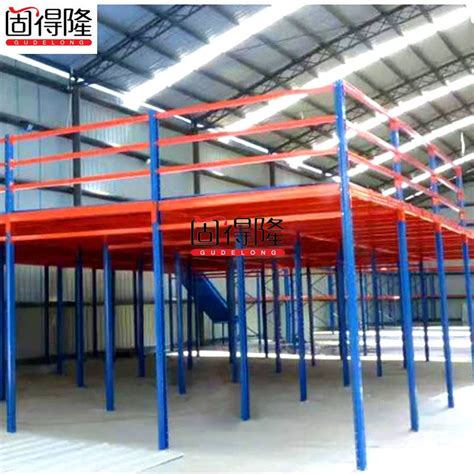 三层阁楼式存储CK-GL-61重型钢结构平台 楼梯分层式货架-南京存科物流装备有限公司