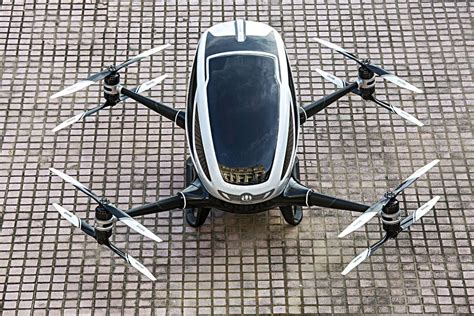 亿航发布自动驾驶载人飞行器184 航速100公里-航拍网
