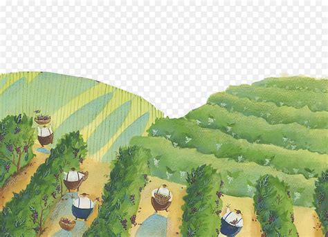 农民丰收农村振兴手绘卡通背景背景图片素材免费下载_熊猫办公