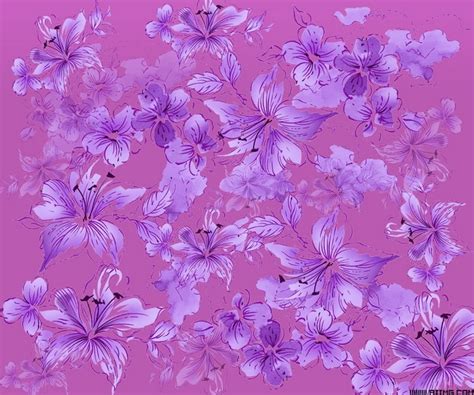 紫色花纹对称背景素材图片下载-万素网