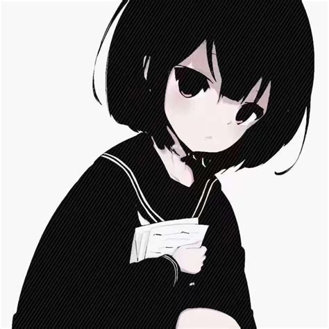温柔白底动漫女生头像
