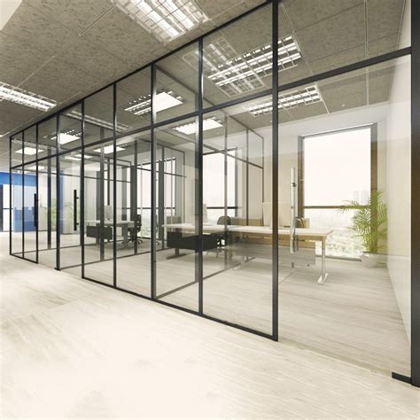 办公楼会议室玻璃墙设计效果图_装信通网效果图