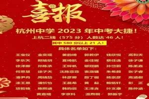 2023年杭州市采荷中学中考成绩升学率(中考喜报)_小升初网