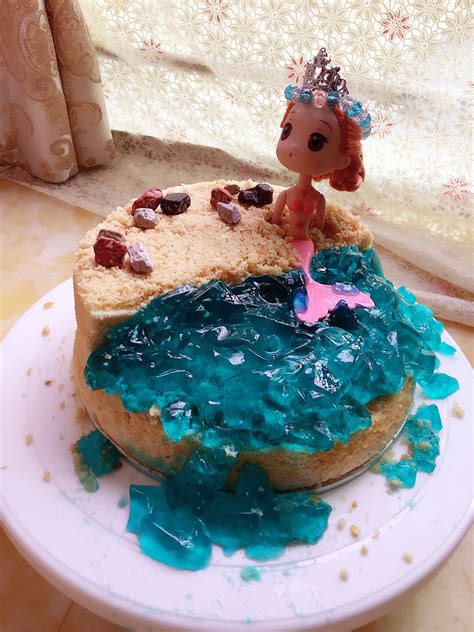 美人鱼生日蛋糕图片