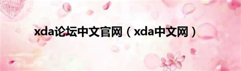 xda论坛中文官网（xda中文网）_新时代发展网