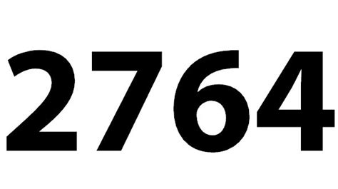 Zahl 2764