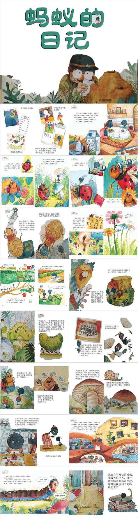 写给中国儿童的昆虫记——蚂蚁|插画|绘本|米笑_MICHELLE - 原创作品 - 站酷 (ZCOOL)