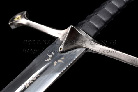 魔戒指环王纳西尔圣剑 经文版阿拉贡剑精灵王魔戒西洋刀未开刃-阿里巴巴