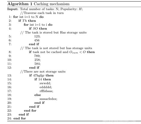 LaTeX 算法代码排版 --latex2e范例总结