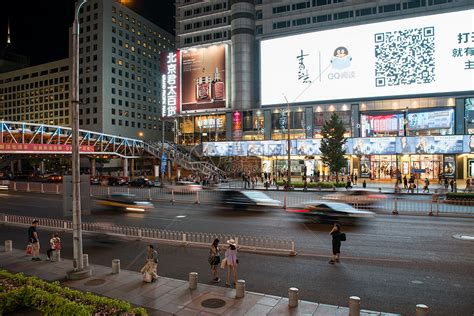 北京西单商业街高清图片下载-正版图片501912447-摄图网