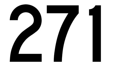 271 — двести семьдесят один. натуральное нечетное число. 58е простое ...
