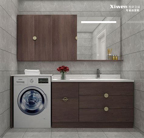 20款洗衣机组合柜效果图片展示-中国木业网