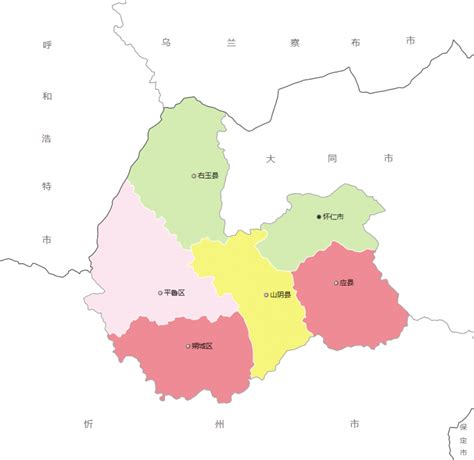 朔州市地图 - 卫星地图、实景全图 - 八九网