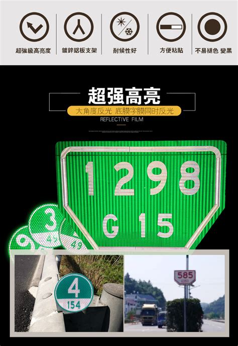 高速公路里程牌圆形反光护栏附着式百米标志牌国道省道VI类公里碑-阿里巴巴